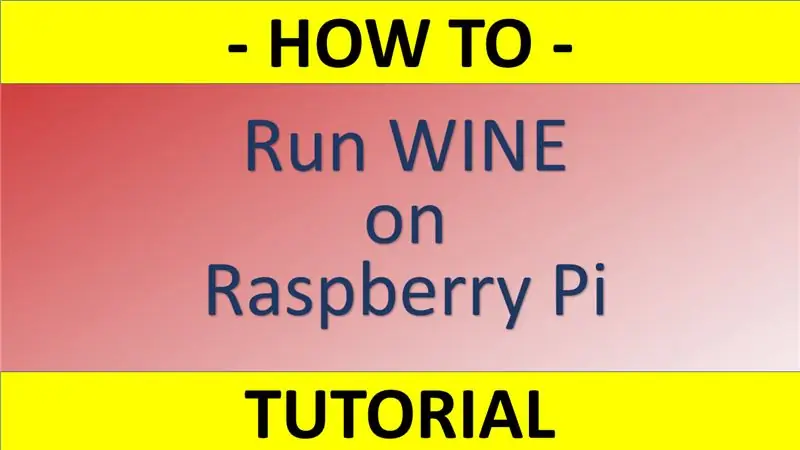 Yuav Ua Li Cas Teeb Wine ntawm Raspberry Pi