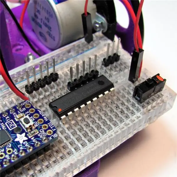 Encabezados y cableado de servos