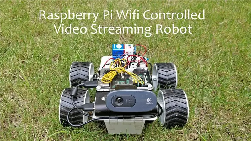 Robot per streaming video controllato tramite WiFi Raspberry Pi