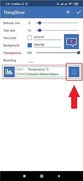 Notificați valorile într-o perioadă prestabilită