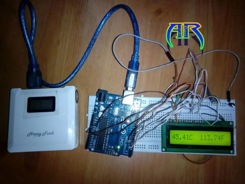 Kaip pasidaryti termometrą naudojant „Arduino“ir LM35