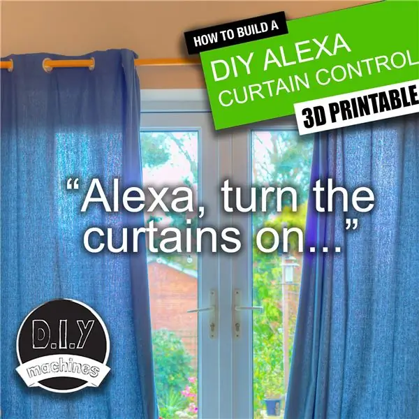 Alexa Curtain Control System - 3D Printable and Low Cost