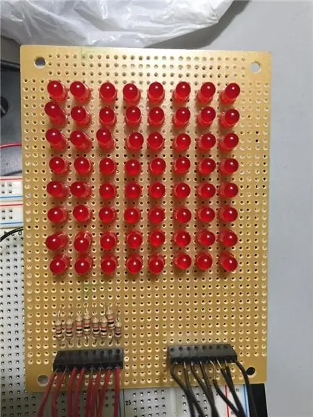 Langkah 1: Membuat Matriks LED