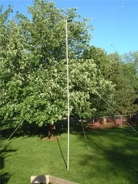 Mastro de antena de conduíte de PVC portátil: 7 etapas