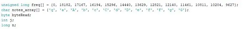 Arrays thiab Global Variables