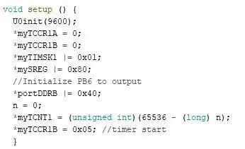 A função de configuração