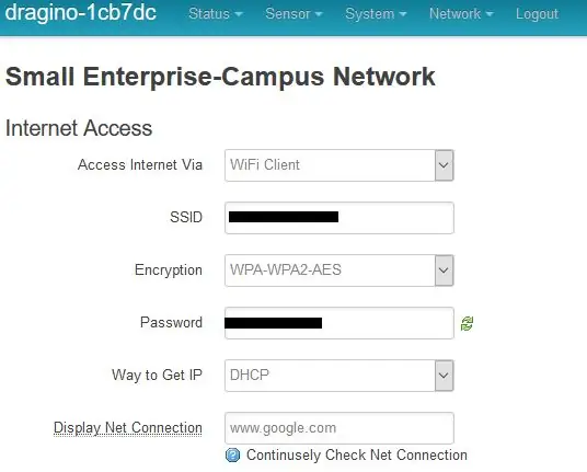 (Opcional): Conecta El Gateway Mediante WiFi