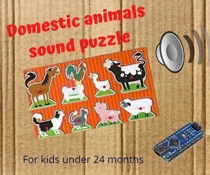 Puzzle de sonidos de animales para niños: 4 pasos