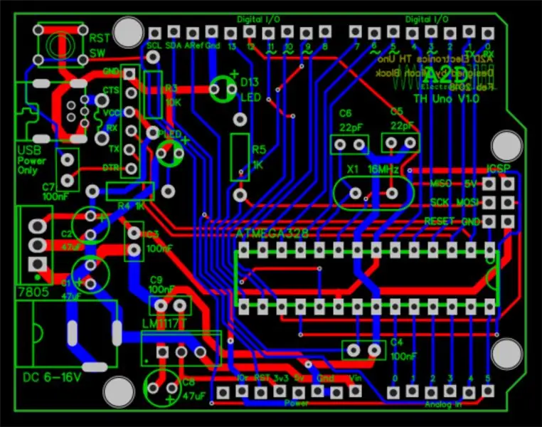 Budowanie DIY Arduino na płytce drukowanej i kilka wskazówek dla początkujących