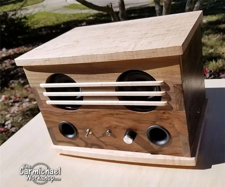 DIY Wood Bluetooth -högtalare: 8 steg (med bilder)