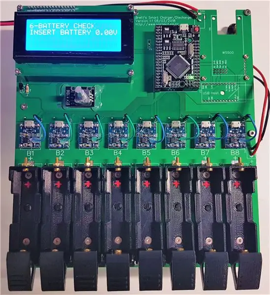 Muokkaa Arduino ASCD 8x 18650 Smart Charger / Discharger for ESP8266 Hardware Serial