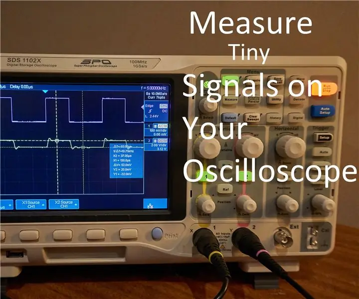 Pima Ishara Ndogo Zilizikwa Katika Kelele kwenye Oscilloscope Yako (Utambuzi Nyeti wa Awamu): Hatua 3