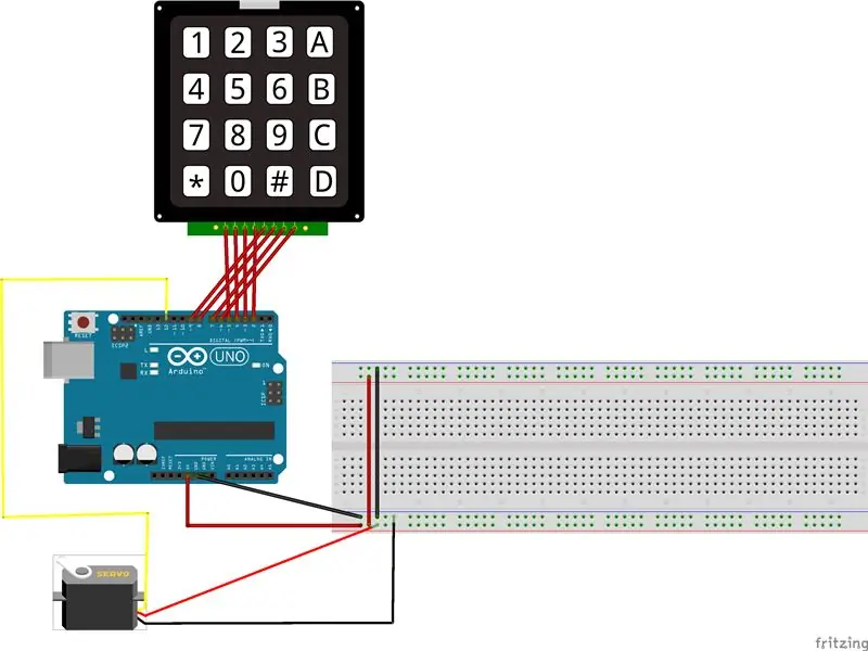 Connecteu el servomotor