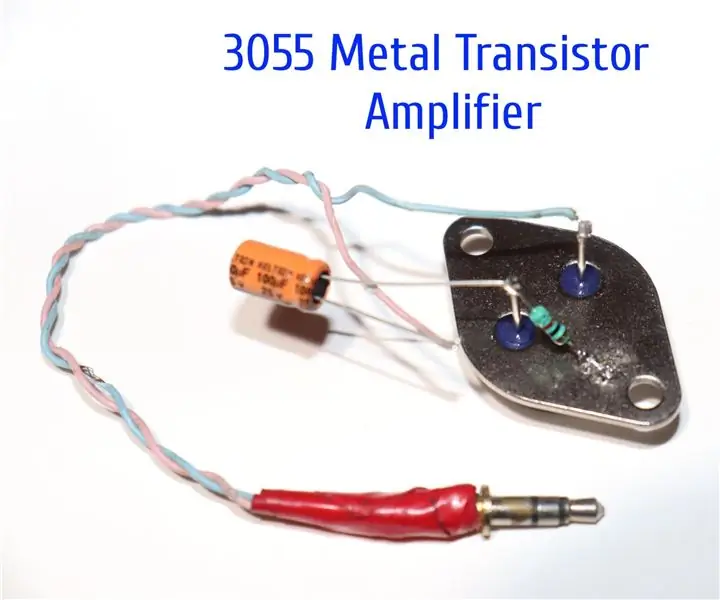 Hoe maak je 3055 transistor naar audioversterker: 8 stappen