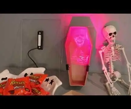 Skeletový hologram aktivovaný zvonkem : 4 kroky