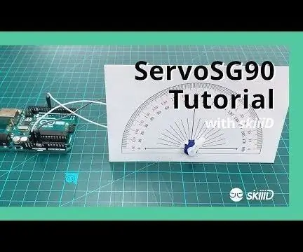 Kako uporabljati servo motor SG90 s "skiiiD": 9 korakov