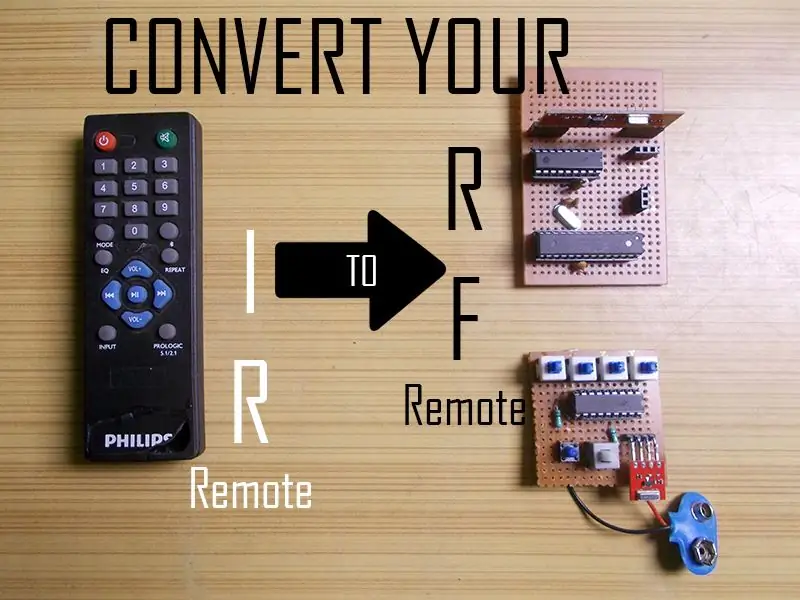 Convertissez votre télécommande IR en télécommande RF