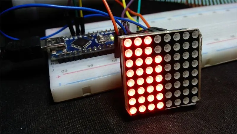 Die bestuur van 'n Led Matrix met Arduino