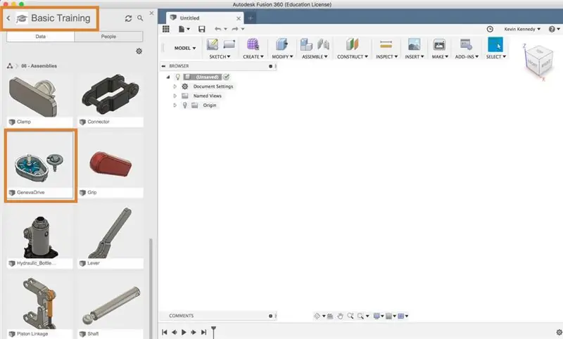 Fusion 360'ta Cenevre Sürücüsüne Eklemler ve Kontak Setleri Ekleme