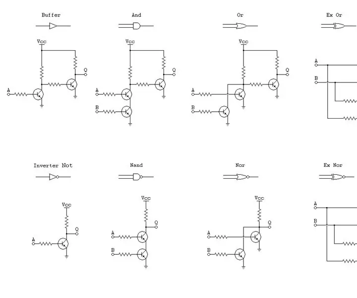 Gerbang Transistor Logika Ganda: 10 Langkah