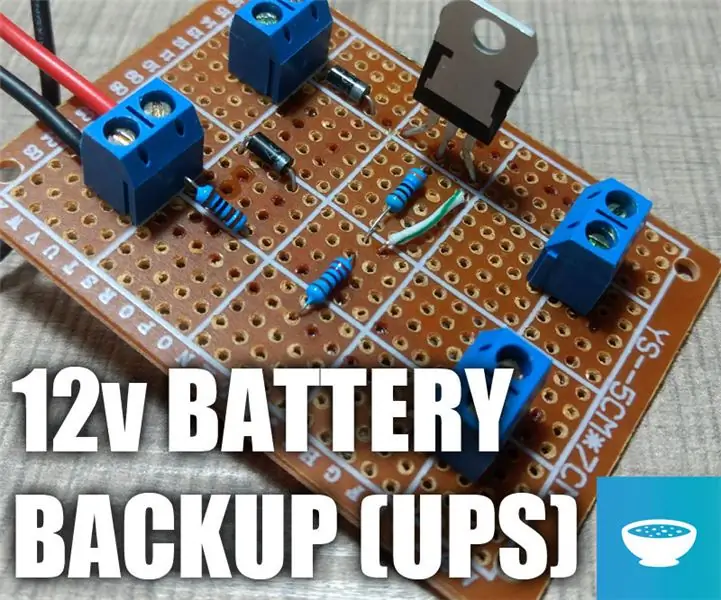 12v Backup Backup (UPS): 4 Hatua