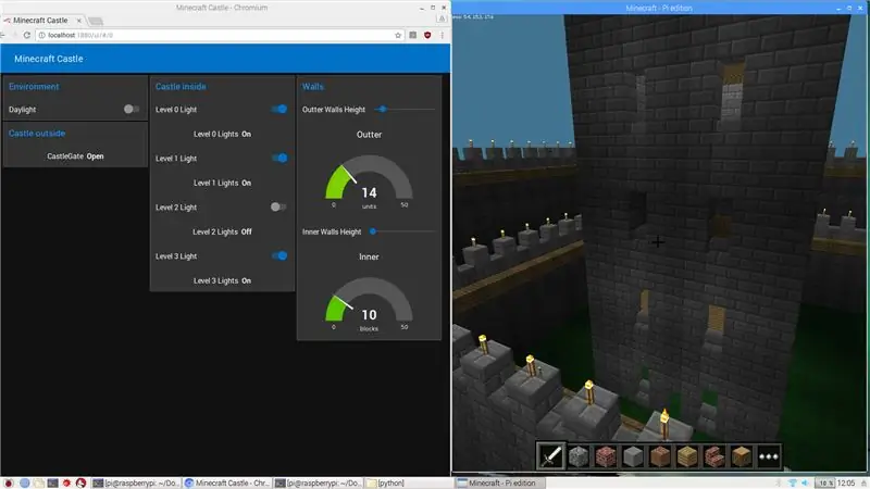 Castillo de IoT Minecraft