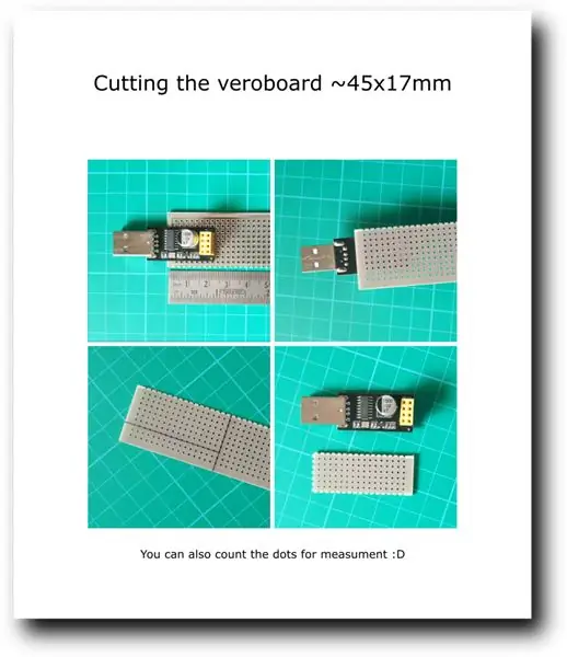 Schneiden und Vorbereiten des Veroboards / Dot Boards