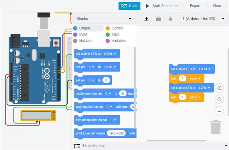 Programm schreiben und Serial Monitor verwenden