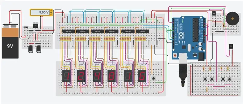 Simulasi Rangkaian Besar dan Kompleks (Jam Dengan Termometer & Lux Meter)