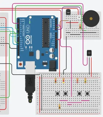 Simulatie van grote en complexe schakelingen (klok met thermometer en luxmeter)