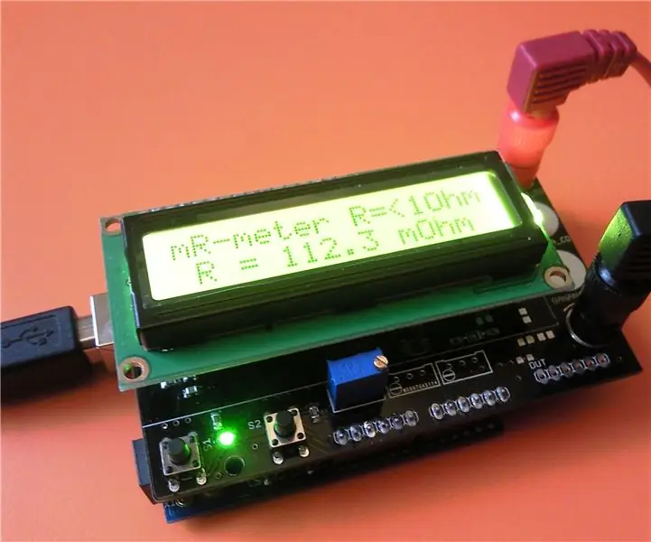 Miliohm -meter Arduino Shield - Shtesa: 6 hapa