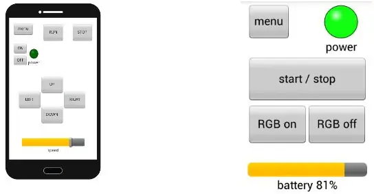 Configure a interface do aplicativo RoboRemo