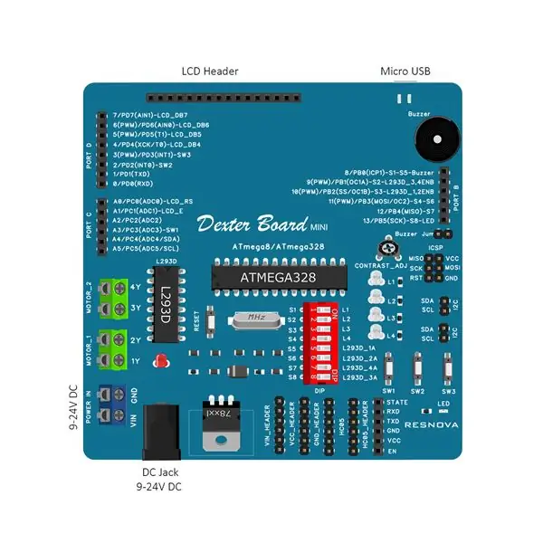 Senzor temperature in vlažnosti (DHT22) z Dexter Board