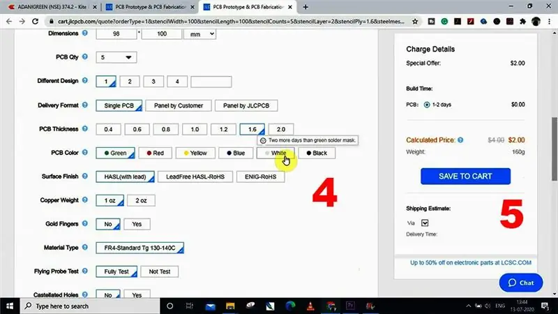 Gerber Dosyasını Yükleme ve Parametreleri Ayarlama