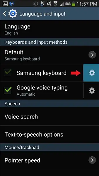 Pojdite v nastavitve tipkovnice Samsung