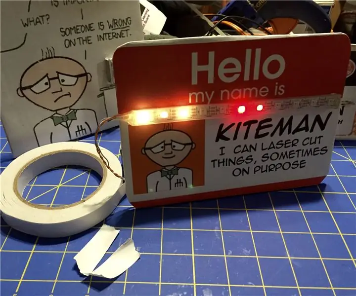 Nifty Neopixel plaques i plaques: 3 passos