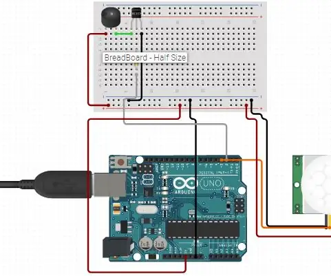 Αισθητήρας κίνησης βασισμένος σε Arduino PIR: 4 βήματα