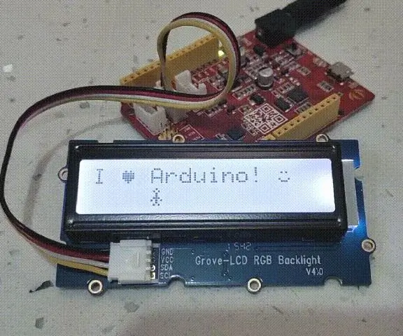 שימוש ב- Grove LCD עם תאורה אחורית RGB: 4 שלבים