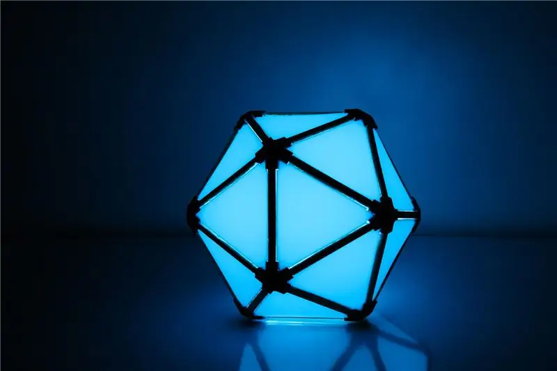 RGB Icosahedron տրամադրության լամպ