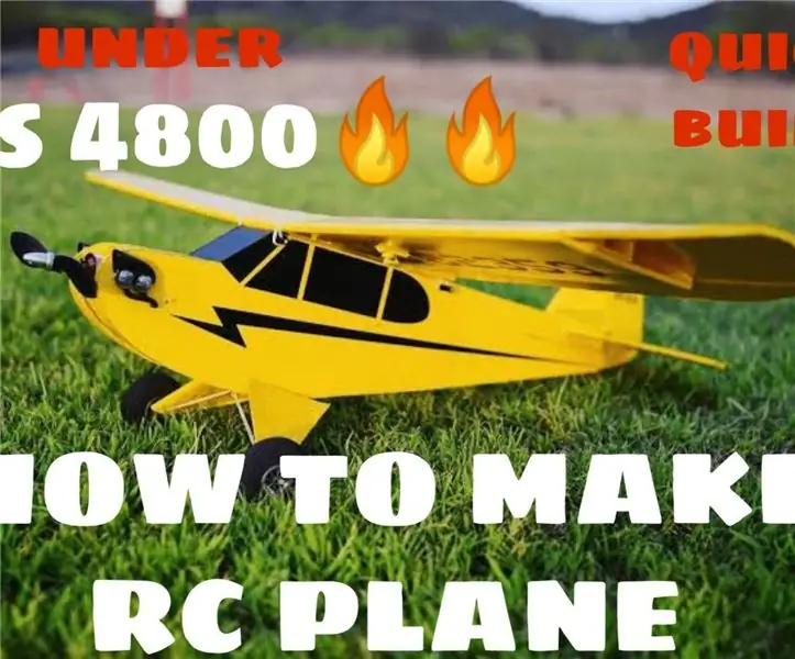 Rc-Flugzeug zu Hause unter 60 US-Dollar herstellen – wikiHow