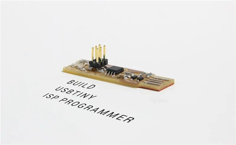 So bauen Sie einen USBTiny ISP-Programmierer: durch Verwendung einer CNC-Leiterplatten-Fräsmaschine