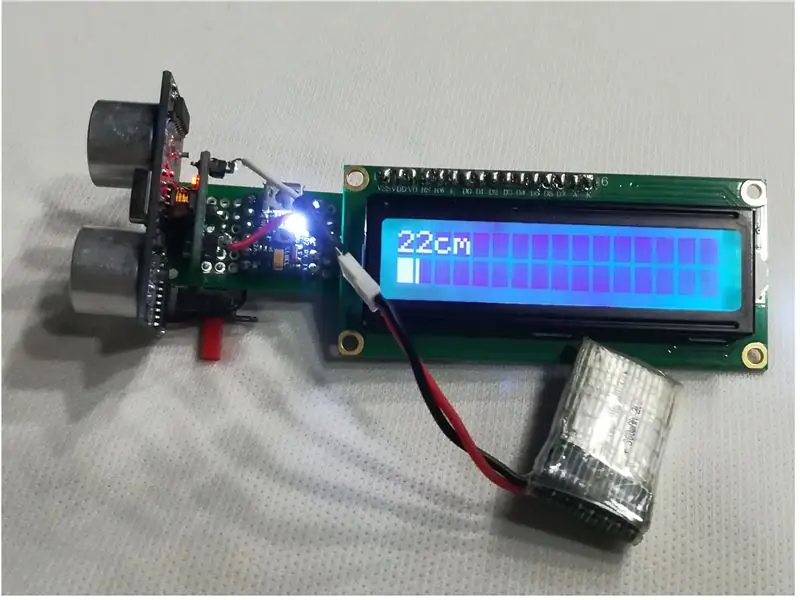 Dispositivo di misurazione della distanza portatile con Arduino!