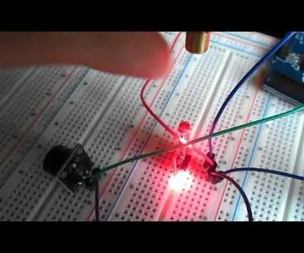 Visuino - Obvodová ochrana s laserovým detektorom pomocou Arduina: 7 krokov