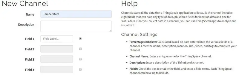 השתמש ב- ThingSpeak IoT