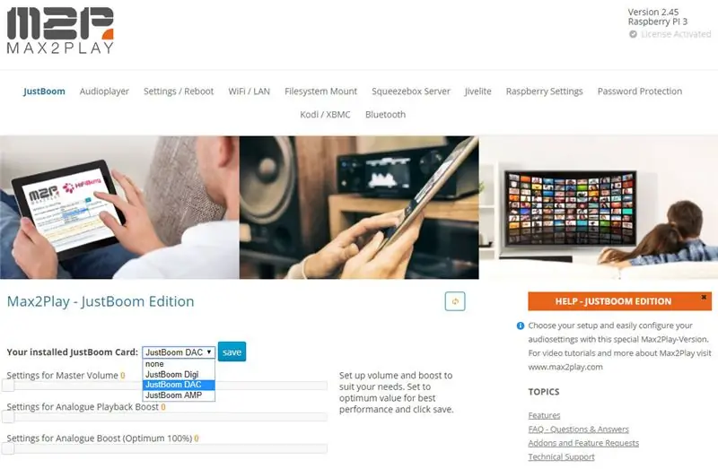 Einrichten der Audioplayer