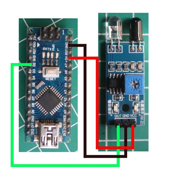 Savienojiet IR Sensore ar Arduino