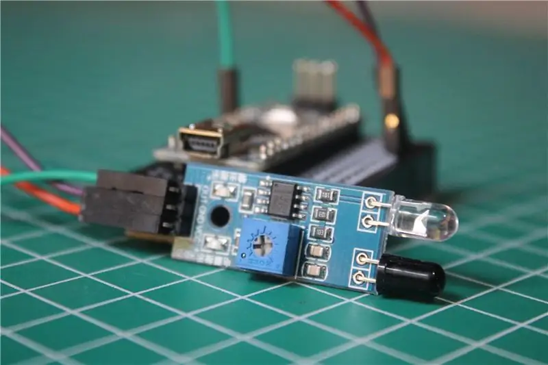 Verbind de IR-sensor met Arduino