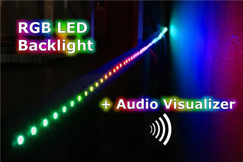 RGB orqa nuri + audio vizualizator