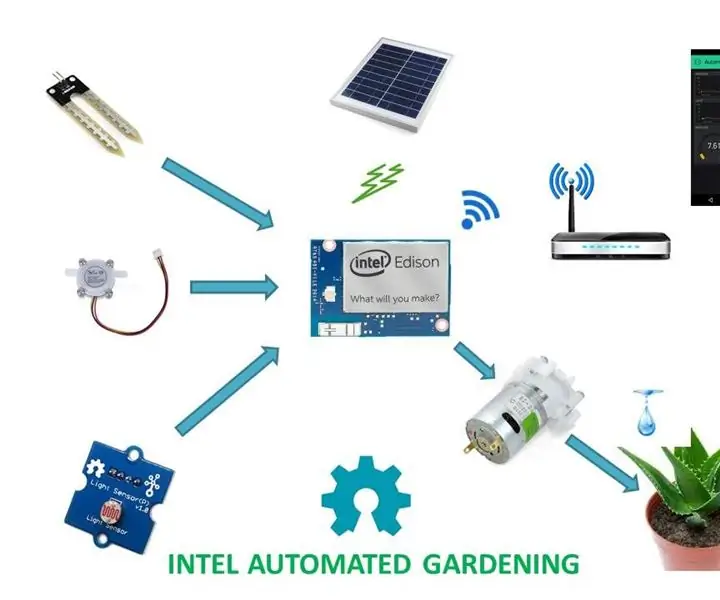 Intel Automated Gardening System: 16 Cov Kauj Ruam (nrog Duab)