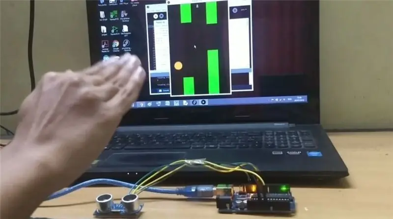 Flappy Bird Arduinon ja prosessoinnin avulla